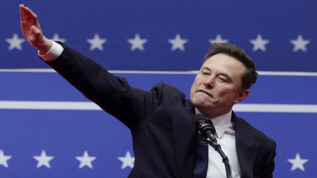 Figure 8: Musk performing a Hitler salute