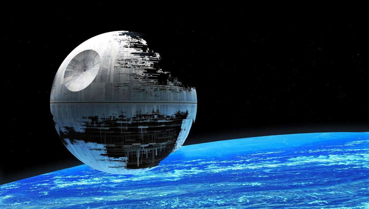 Figure 5: Death Star over Alderaan
